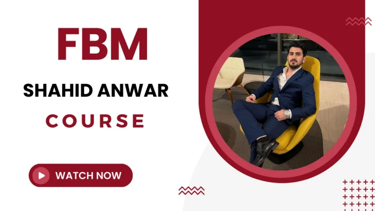 Shahid Anwar Amazon FBM Course